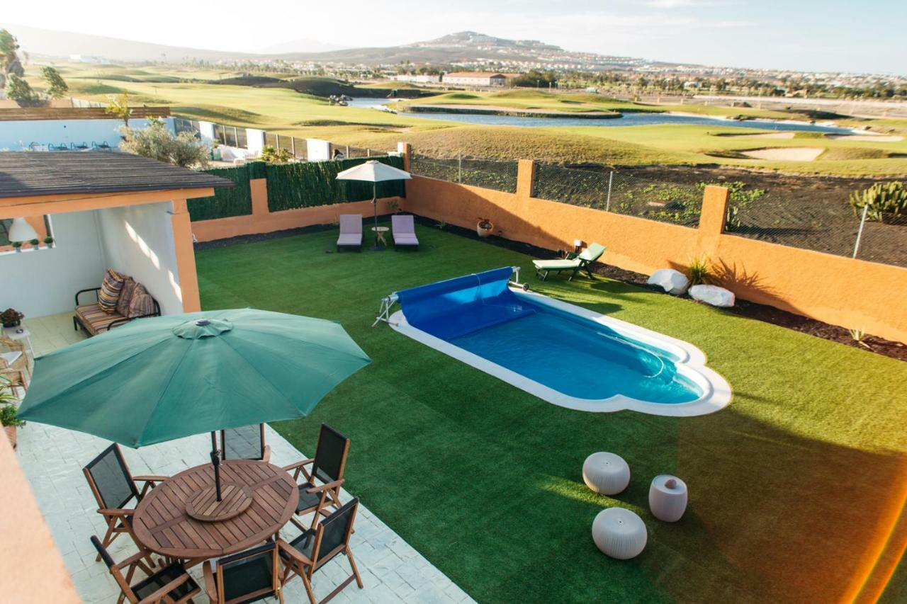 Eco Villa White Suite With Climatized Pool Caleta De Fuste Exterior photo