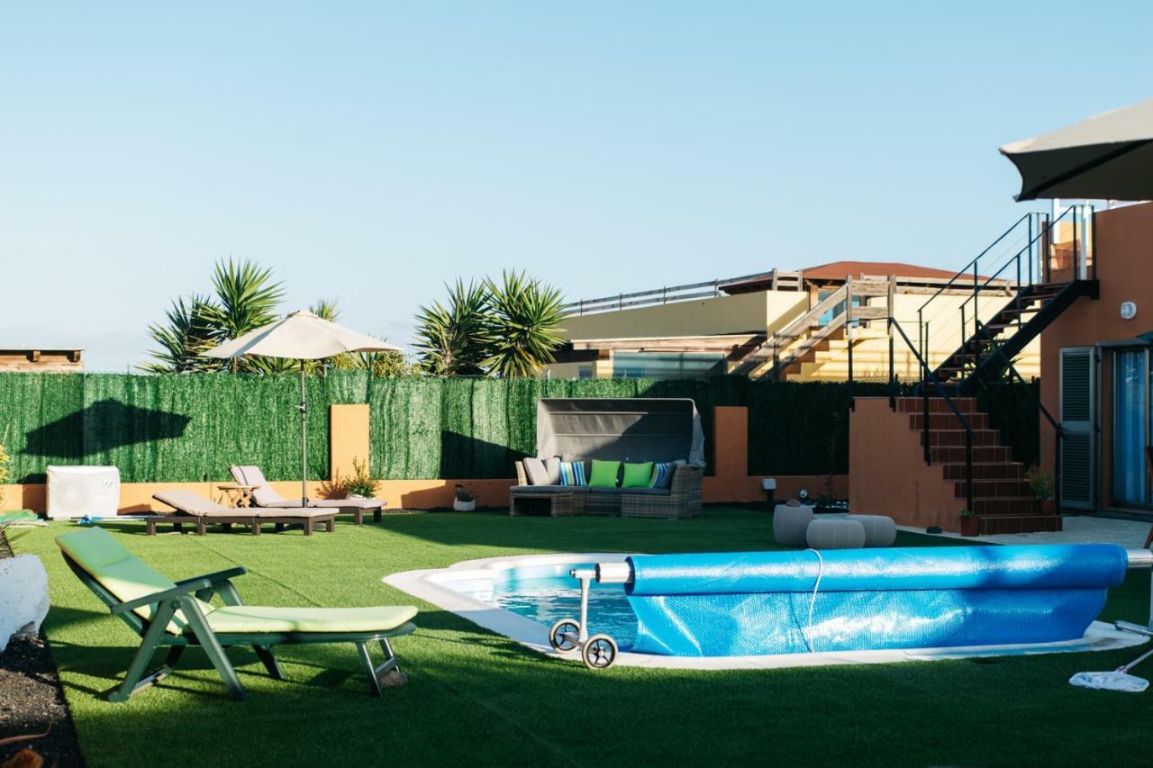 Eco Villa White Suite With Climatized Pool Caleta De Fuste Exterior photo